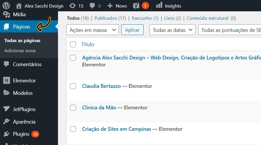 Como alterar a logo no site