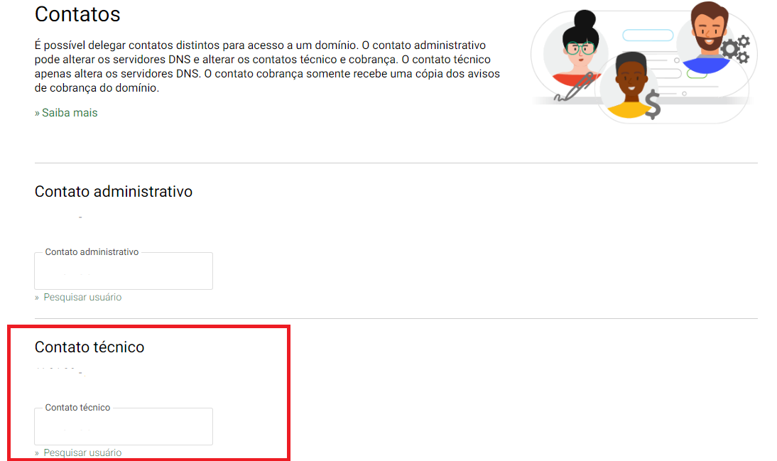 Como Alterar O Contato Técnico No Registro.br - Agência Sacchi Design